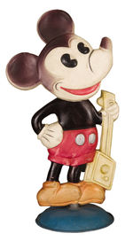 MICKEY MOUSE CELLULOID WIND-UP NODDER.