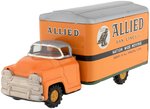 ALLIED VAN LINES VAN TRUCK JAPAN FRICTION TIN TRUCK IN BOX.