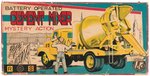 BATTERY OPERATED CEMENT MIXER TRU-MIX CONCRETE JAPAN TIN TRUCK IN BOX.