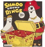 "SHMOO LUCKY RINGS" BOXED DIE-CUT STORE DISPLAY.