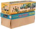 MILITARY TRUCK JAPAN FRICTION TIN TRUCK PAIR IN BOXES.