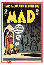 JACK DAVIS & HARVEY KURTZMAN SIGNED & NUMBERED "MAD" COMIC PRINT SET.