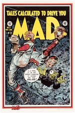 JACK DAVIS & HARVEY KURTZMAN SIGNED & NUMBERED "MAD" COMIC PRINT SET.