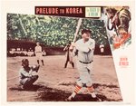 BABE RUTH (HOF) PRELUDE TO KOREA LOBBY CARD.