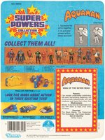 SUPER POWERS AQUAMAN ACTION FIGURE ON 12 BACK US CARD.