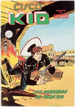 CISCO KID SPANISH COMIC BOOK COVER ORIGINAL ART BY RAFAEL LÓPEZ ESPÍ.