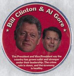 "BILL CLINTON & AL GORE" FULL COLOR JUGATE W/TEXT CLAIMING ACCOMPLISHMENTS.