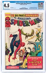 AMAZING SPIDER-MAN ANNUAL #1 1964 CGC 4.5 VG+ (FIRST SINISTER SIX).