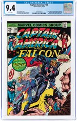 CAPTAIN AMERICA #180 DECEMBER 1974 CGC 9.4 NM (STEVE ROGERS BECOMES NOMAD).