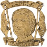 CARTER LARGE METAL GERMAN MADE PORTRAIT BADGE APPARENTLY FOR 1977 INAUGURATION.