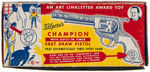 KILGORE "CHAMPION FAST DRAW PISTOL" BOXED CAP GUN.