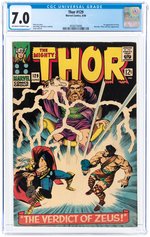 THOR #129 JUNE 1966 CGC 7.0 FINE/VF (FIRST ARES).