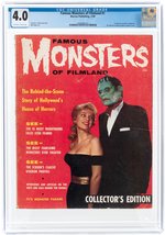 FAMOUS MONSTERS OF FILMLAND #1 FEBRUARY 1958 CGC 4.0 VG.