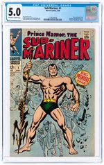 SUB-MARINER #1 MAY 1968 CGC 5.0 VG/FINE.