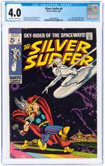 SILVER SURFER #4 FEBRUARY 1969 CGC 4.0 VG (SILVER SURFER VS. THOR).