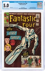 FANTASTIC FOUR #50 MAY 1966 CGC 5.0 VG/FINE.