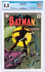 BATMAN #189 FEBRUARY 1967 CGC 5.5 FINE- (FIRST SILVER AGE SCARECROW).