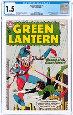 GREEN LANTERN #1 JULY-AUGUST 1960 CGC 1.5 FAIR/GOOD (FIRST GUARDIANS OF THE UNIVERSE).