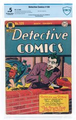 DETECTIVE COMICS #109 MARCH 1946 CBCS 0.5 POOR.