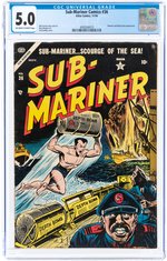 SUB-MARINER COMICS #36 NOVEMBER 1954 CGC 5.0 VG/FINE.