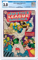 JUSTICE LEAGUE OF AMERICA #21 AUGUST 1963 CGC 3.0 GOOD/VG.