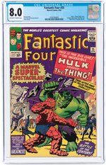 FANTASTIC FOUR #25 APRIL 1964 CGC 8.0 VF (THING VS. INCREDIBLE HULK ).