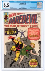 DAREDEVIL #4 OCTOBER 1964 CGC 6.5 FINE+ (FIRST PURPLE MAN).