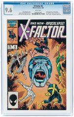 X-FACTOR #6 JULY 1986 CGC 9.6 NM+ (FIRST FULL APOCALYPSE).