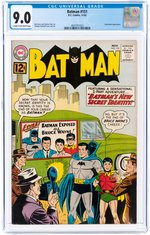 BATMAN #151 NOVEMBER 1962 CGC 9.0 VF/NM.