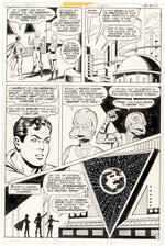 SUPERBOY #7 COMIC BOOK ORIGINAL ART PAGE BY KURT SCHAFFENBERGER.