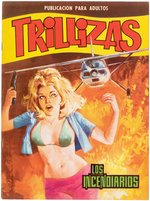 TRILLIZAS #8 SPANISH ADULT COMIC MAGAZINE COVER ORIGINAL ART.