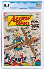 ACTION COMICS #276 MAY 1961 CGC 5.5 FINE- (FIRST BRAINIAC 5/SUN BOY/PHANTOM GIRL/TRIPLICATE GIRL/SHRINKING VIOLET/BOUNCING BOY).