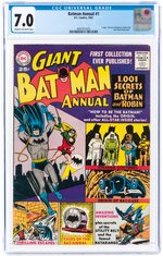 BATMAN ANNUAL #1 1961 CGC 7.0 FINE/VF.