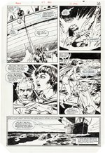 ARAK, SON OF THUNDER #47 COMIC BOOK PAGE ORIGINAL ART BY ADRIANNE ROY.