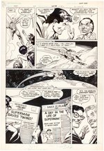 ACTION COMICS #551 COMIC BOOK PAGE ORIGINAL ART BY GIL KANE.