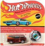 HOT WHEELS REDLINE VOLKSWAGON BEACH BOMB ON CARD - BROWN.