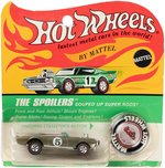 HOT WHEELS REDLINE LIGHT-MY-FIREBIRD ON CARD - OLIVE.