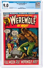 WEREWOLF BY NIGHT #1 SEPTEMBER 1972 CGC 9.0 VF/NM.