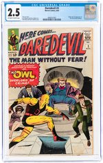 DAREDEVIL #3 AUGUST 1964 CGC 2.5 GOOD+ (FIRST OWL).