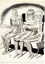 MEN'S MAGAZINE CARTOON ORIGINAL ART BY BILL WARD.