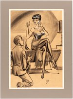 PIN-UP ILLUSTRATION ORIGINAL ART BY BILL WARD.