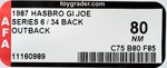 G.I. JOE: A REAL AMERICAN HERO - OUTBACK SERIES 6/34 BACK AFA 80 NM.