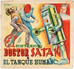 THE MYSTERIOUS DOCTOR SATAN FHER SPANISH CARD ALBUM & COMPLETE CARD SET.