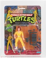 TEENAGE MUTANT NINJA TURTLES - APRIL O'NEIL SERIES 1/10 BACK AFA 80 NM (NO STRIPES).