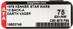 STAR WARS - DARTH VADER 12 BACK-A AFA 75 EX+/NM.