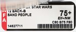 STAR WARS - SAND PEOPLE (TUSKEN RAIDER) 12 BACK-B AFA 75+ EX+/NM.