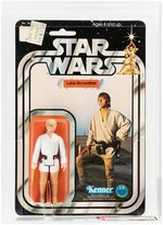 STAR WARS - LUKE SKYWALKER 12 BACK-C AFA 75 EX+/NM (DOUBLE-TELESCOPING).