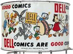 "DELL COMICS ARE GOOD COMICS" 1954 GOLDEN AGE COMIC BOOK SPINNER RACK.