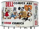 "DELL COMICS ARE GOOD COMICS" 1954 GOLDEN AGE COMIC BOOK SPINNER RACK.