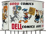 "DELL COMICS ARE GOOD COMICS" 1954 GOLDEN AGE COMIC BOOK SPINNER RACK.